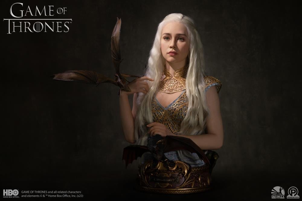 Game of Thrones Mother of Dragons Daenerys Targaryen Limited Edition Life-Size Bust Gallery Image 7