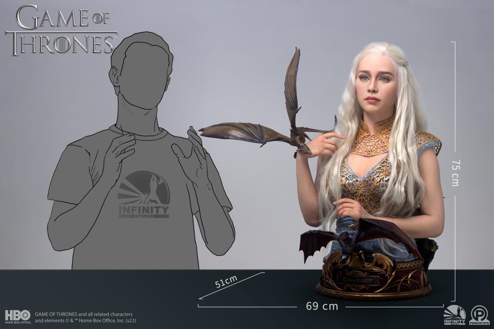 Game of Thrones Mother of Dragons Daenerys Targaryen Limited Edition  Life-Size Bust