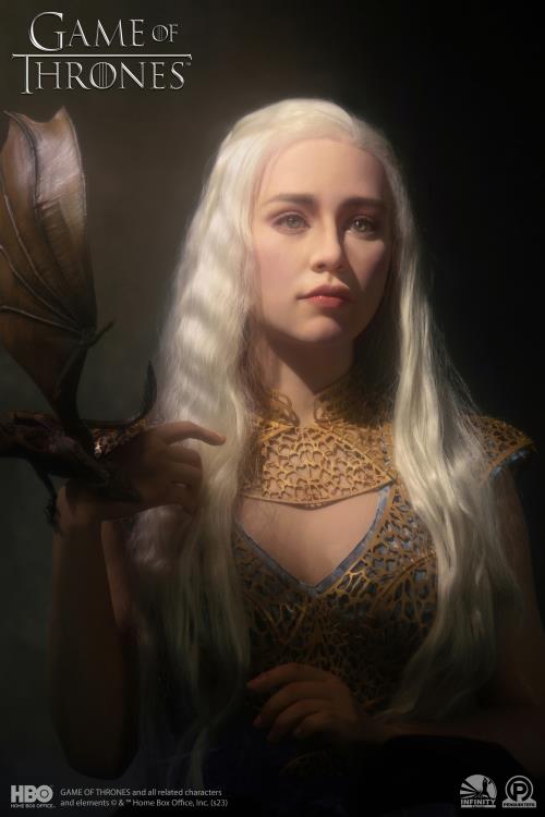Game of Thrones Mother of Dragons Daenerys Targaryen Limited Edition Life-Size Bust Gallery Image 13