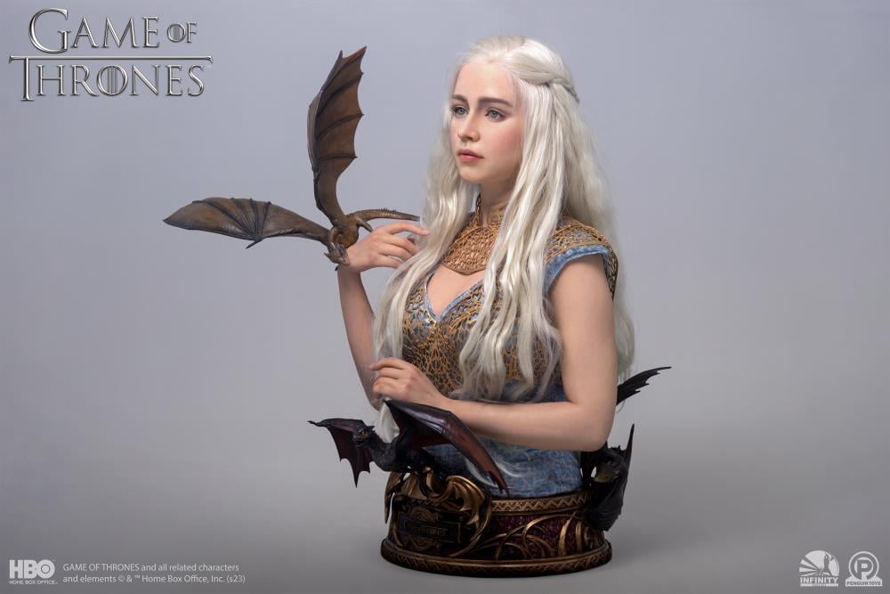 Game of Thrones Mother of Dragons Daenerys Targaryen Limited Edition Life-Size Bust Gallery Image 5