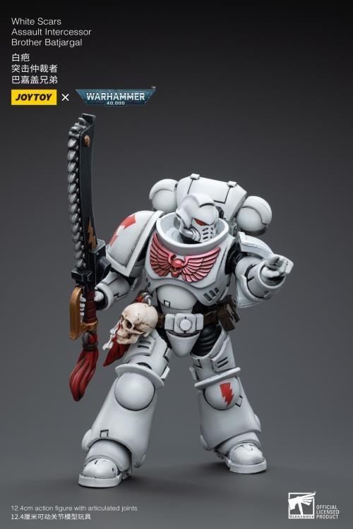 Warhammer 40k White Scars Assault Intercessor Brother Batjargal 1/18 Scale Figure Gallery Image 6