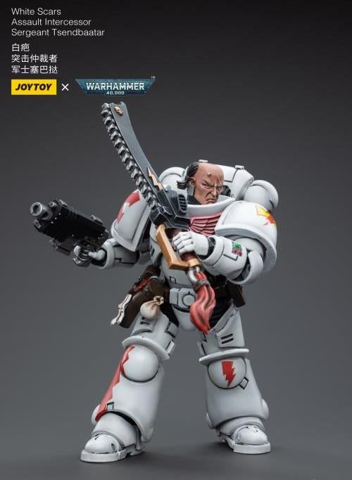 Warhammer 40k White Scars Assault Intercessor Sergeant Tsendbaatar 1/18 Scale Figure Gallery Image 5