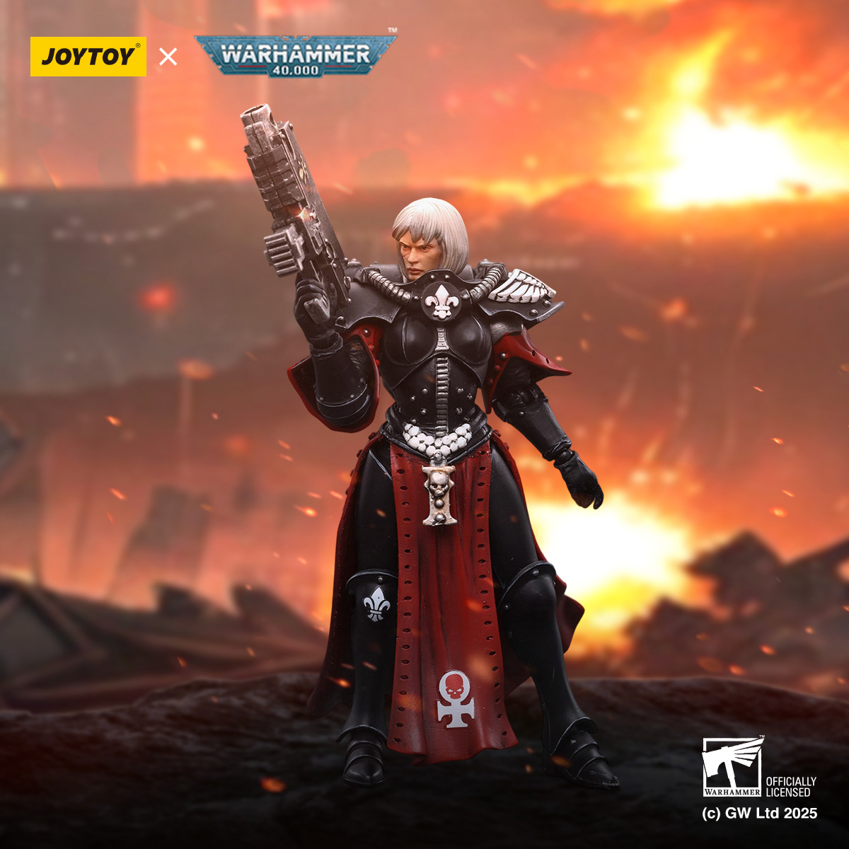 Warhammer 40k Adepta Sororitas Battle Sister Noyalle 1/18 Scale Action Figure Gallery Image 3