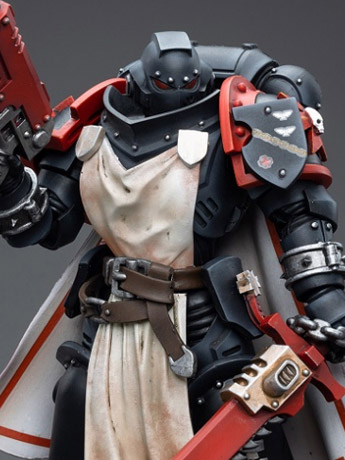 Warhammer 40K Black Templars Primaris Sword Brethren Harmund 1/18 Scale Figure Gallery Image 2