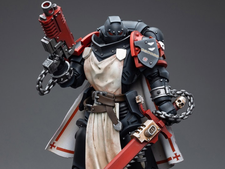 Warhammer 40K Black Templars Primaris Sword Brethren Harmund 1/18 Scale Figure Gallery Image 1