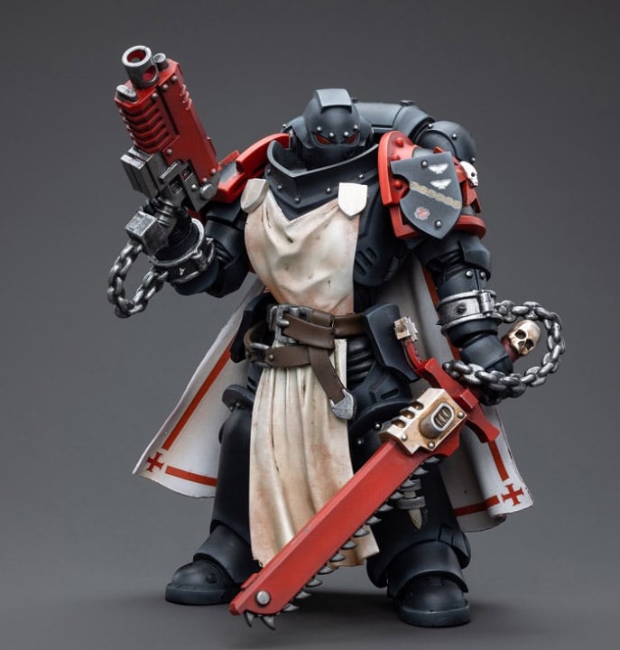 Warhammer 40K Black Templars Primaris Sword Brethren Harmund 1/18 Scale Figure Gallery Image 4