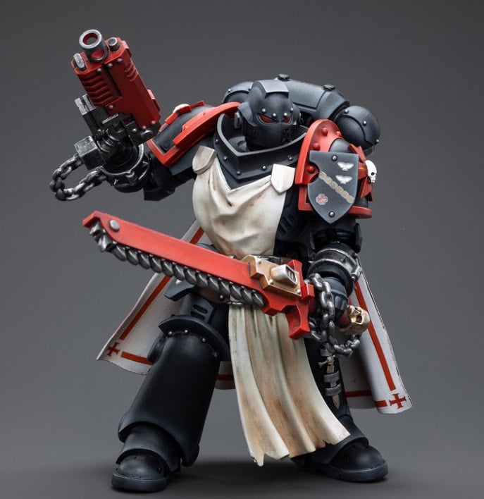 Warhammer 40K Black Templars Primaris Sword Brethren Harmund 1/18 Scale Figure Gallery Image 6