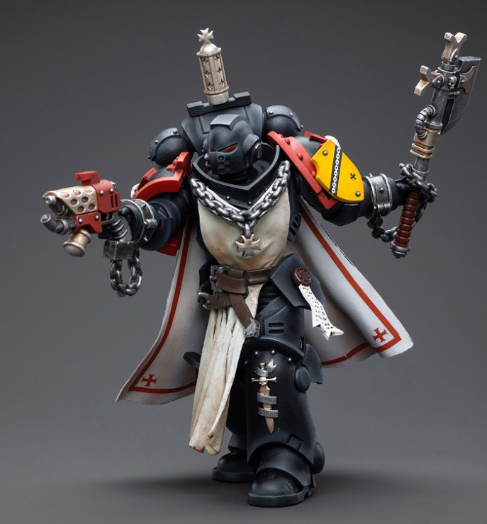 Warhammer 40K Black Templars Primaris Sword Brethren Granbertus 1/18 Scale Figure Gallery Image 4