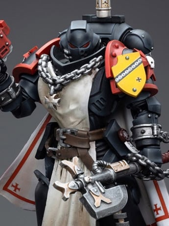 Warhammer 40K Black Templars Primaris Sword Brethren Granbertus 1/18 Scale Figure Gallery Image 2