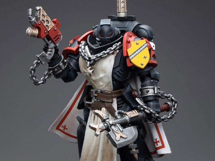Warhammer 40K Black Templars Primaris Sword Brethren Granbertus 1/18 Scale Figure Gallery Image 1