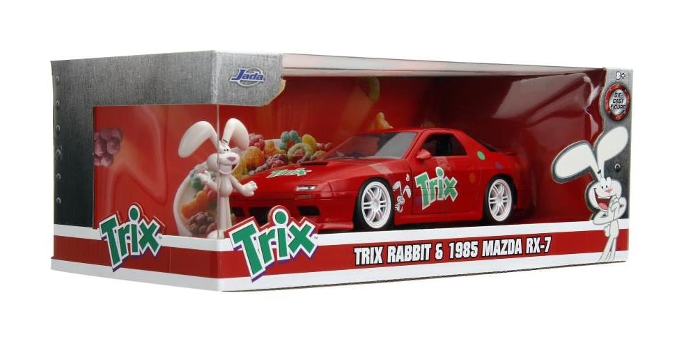 General Mills Hollywood Rides Die-Cast Trix Silly Rabbit & 1/24 Scale 1985 Mazda RX-7 Gallery Image 13