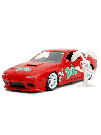 General Mills Hollywood Rides Die-Cast Trix Silly Rabbit & 1/24 Scale 1985 Mazda RX-7 Gallery Image 2