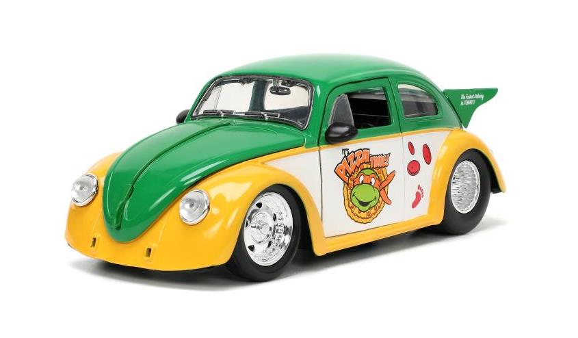 Teenage Mutant Ninja Turtles Hollywood Rides Die-Cast Michelangelo & 1/24 Scale 1959 VW Drag Beetle Gallery Image 9