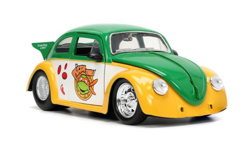 Teenage Mutant Ninja Turtles Hollywood Rides Die-Cast Michelangelo & 1/24 Scale 1959 VW Drag Beetle Gallery Image 11