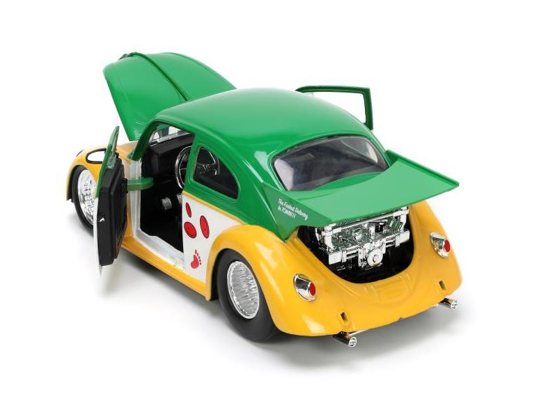Teenage Mutant Ninja Turtles Hollywood Rides Die-Cast Michelangelo & 1/24 Scale 1959 VW Drag Beetle Gallery Image 14