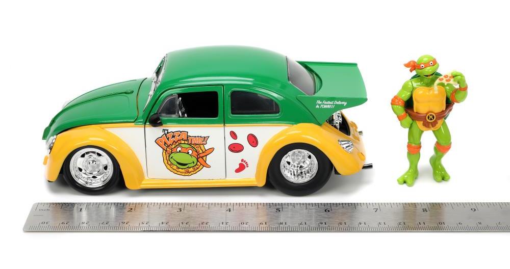 Teenage Mutant Ninja Turtles Hollywood Rides Die-Cast Michelangelo & 1/24 Scale 1959 VW Drag Beetle Gallery Image 19
