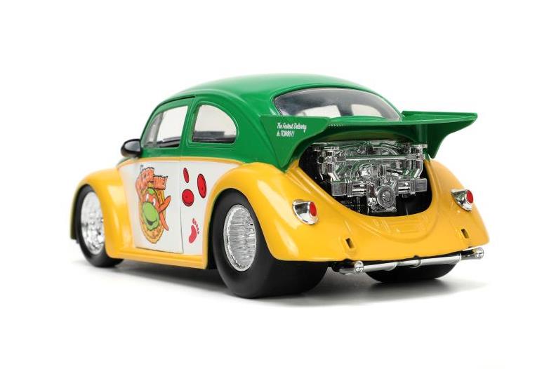 Teenage Mutant Ninja Turtles Hollywood Rides Die-Cast Michelangelo & 1/24 Scale 1959 VW Drag Beetle Gallery Image 10