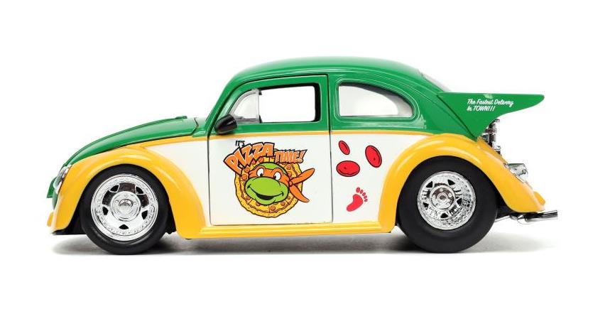 Teenage Mutant Ninja Turtles Hollywood Rides Die-Cast Michelangelo & 1/24 Scale 1959 VW Drag Beetle Gallery Image 7