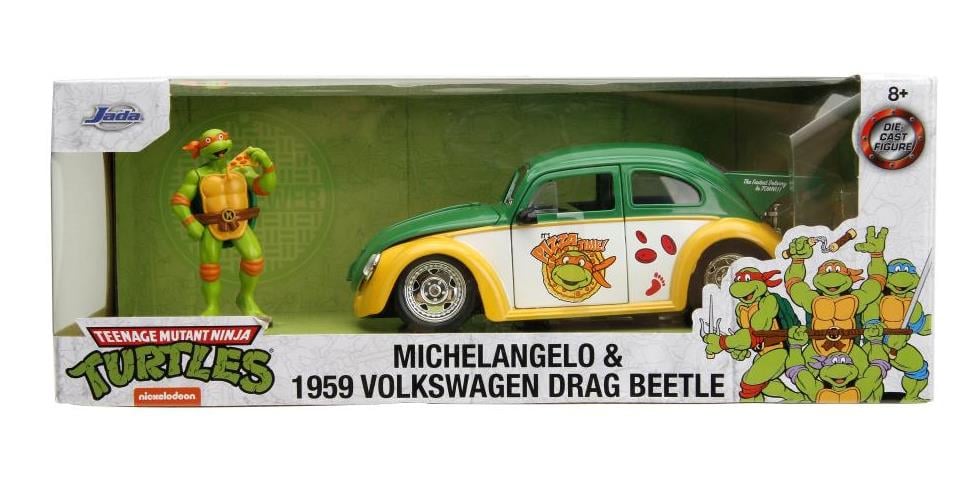 Teenage Mutant Ninja Turtles Hollywood Rides Die-Cast Michelangelo & 1/24 Scale 1959 VW Drag Beetle Gallery Image 20