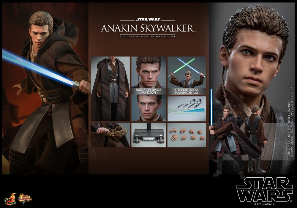 Star Wars: Attack of the Clones MMS677 Anakin Skywalker 1/6th Scale Collectible Figure Gallery Image 22
