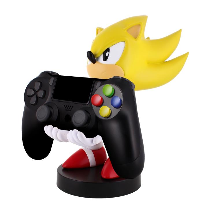 Sonic The Hedgehog Cable Guys Super Sonic Phone & Controller Holder Gallery Image 6
