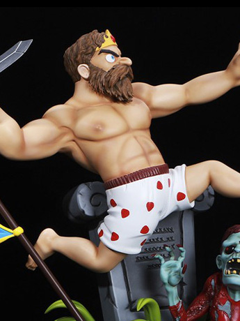 Ghosts 'n Goblins Resurrection: Sir Arthur (Underwear Ver.) Limited Edition 1/6 Scale Statue Gallery Image 2