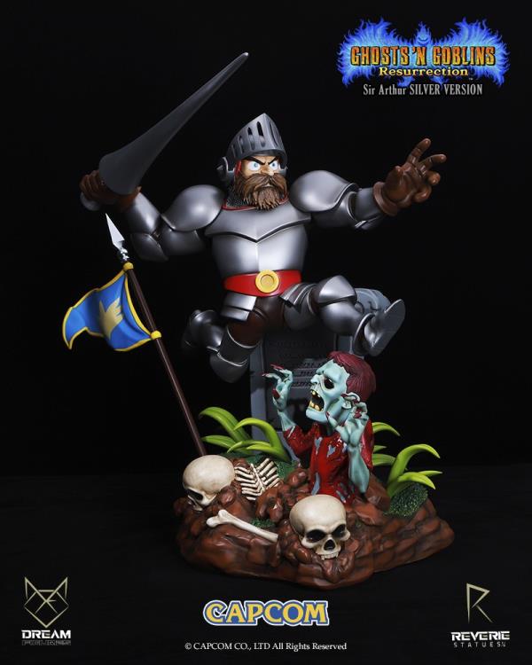 Ghosts 'n Goblins Resurrection: Sir Arthur (Silver Ver.) Limited Edition 1/6 Scale Statue Gallery Image 8