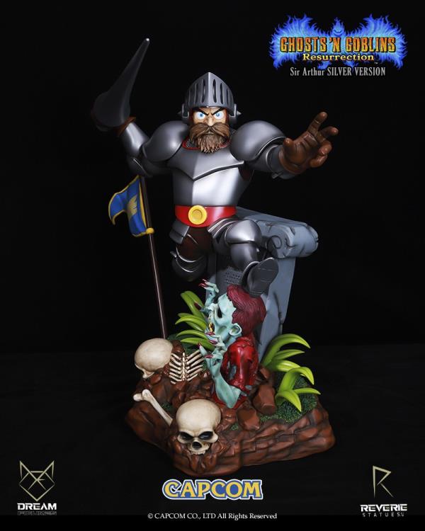 Ghosts 'n Goblins Resurrection: Sir Arthur (Silver Ver.) Limited Edition 1/6 Scale Statue Gallery Image 5