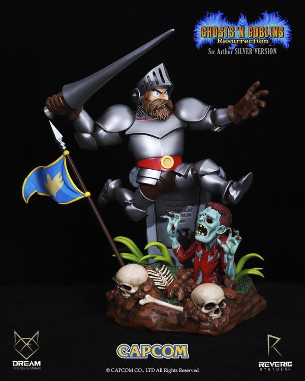 Ghosts 'n Goblins Resurrection: Sir Arthur (Silver Ver.) Limited Edition 1/6 Scale Statue Gallery Image 4