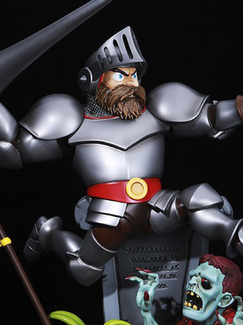 Ghosts 'n Goblins Resurrection: Sir Arthur (Silver Ver.) Limited Edition 1/6 Scale Statue Gallery Image 2