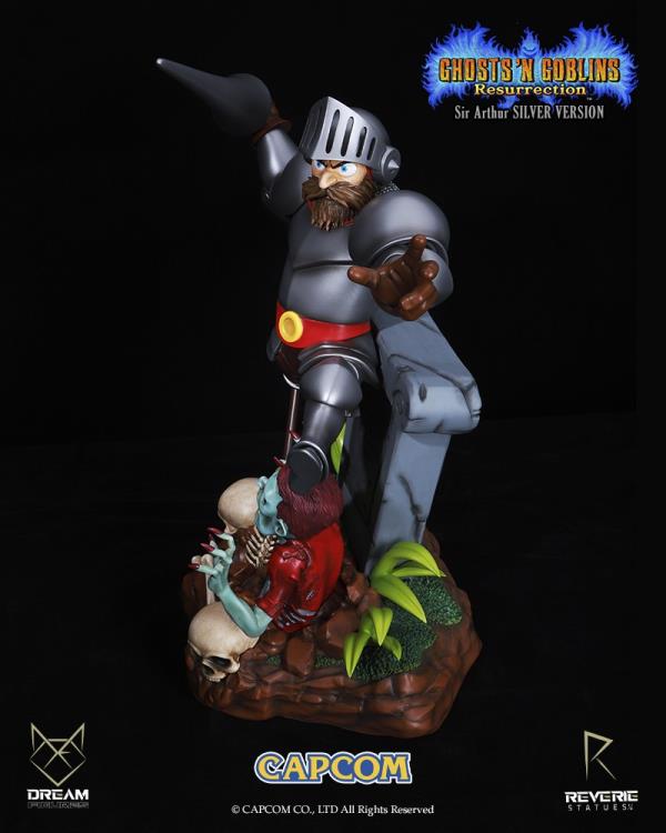 Ghosts 'n Goblins Resurrection: Sir Arthur (Silver Ver.) Limited Edition 1/6 Scale Statue Gallery Image 6