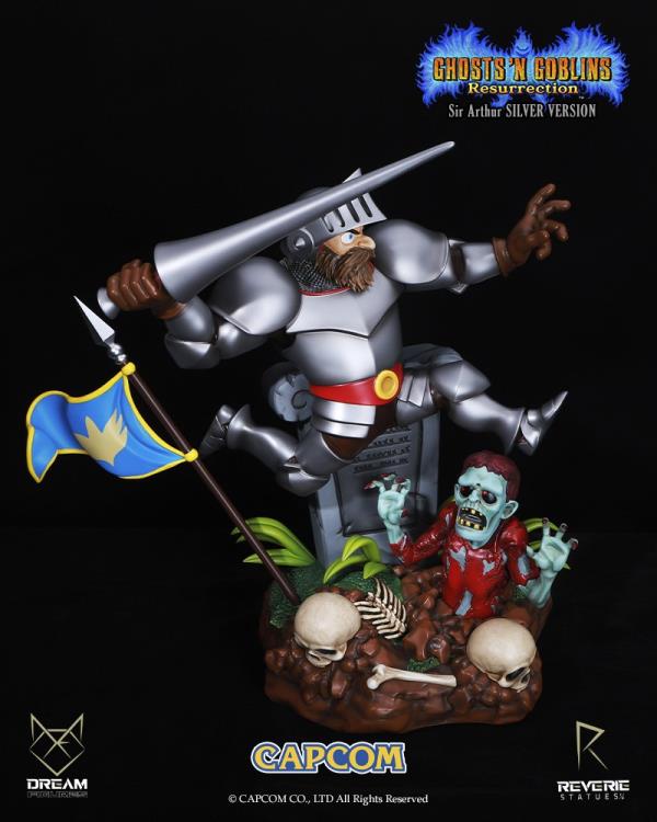 Ghosts 'n Goblins Resurrection: Sir Arthur (Silver Ver.) Limited Edition 1/6 Scale Statue Gallery Image 3