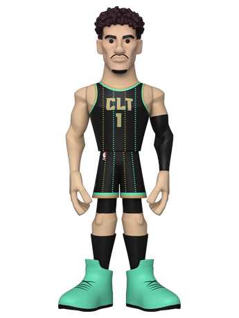 NBA: Charlotte Hornets Gold LaMelo Ball 12-Inch Premium Vinyl Figure (Chase) Gallery Image 2