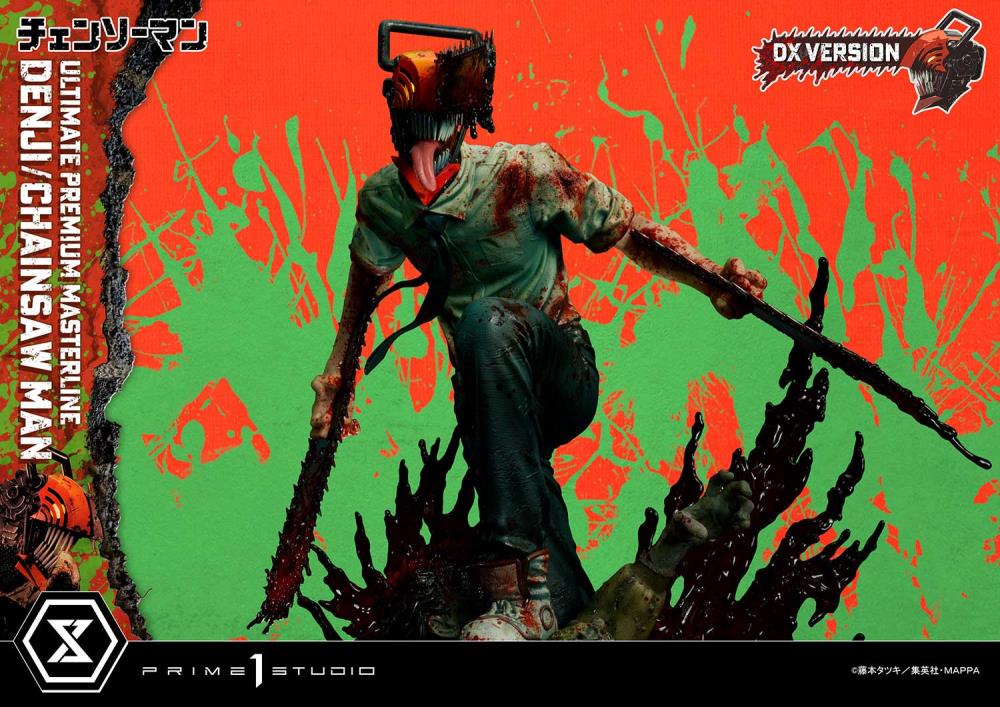 Chainsaw Man Ultimate Premium Masterline Chainsaw Man/Denji (DX Ver.) 1/4 Scale Statue Gallery Image 61