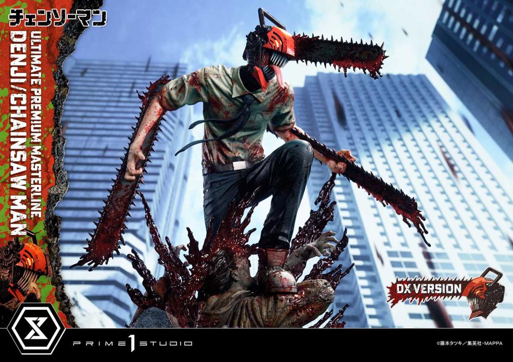 Chainsaw Man Ultimate Premium Masterline Chainsaw Man/Denji (DX Ver.) 1/4 Scale Statue Gallery Image 49