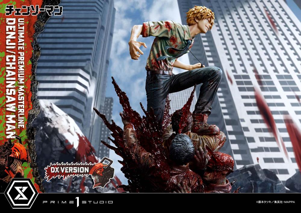 Chainsaw Man Ultimate Premium Masterline Chainsaw Man/Denji (DX Ver.) 1/4 Scale Statue Gallery Image 54