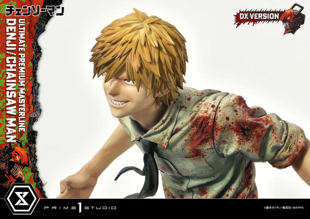 Chainsaw Man Ultimate Premium Masterline Chainsaw Man/Denji (DX Ver.) 1/4 Scale Statue Gallery Image 24