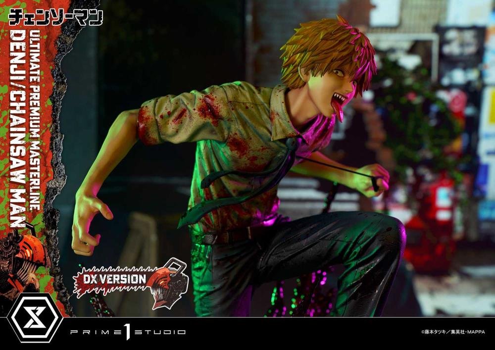 Chainsaw Man Ultimate Premium Masterline Chainsaw Man/Denji (DX Ver.) 1/4 Scale Statue Gallery Image 60