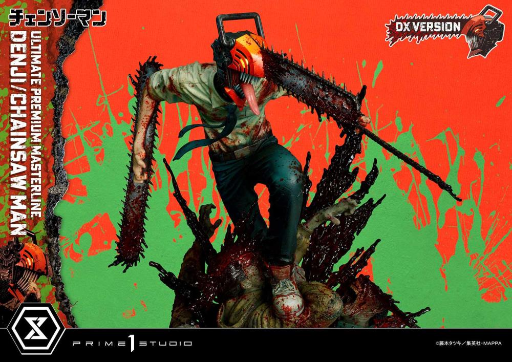 Chainsaw Man Ultimate Premium Masterline Chainsaw Man/Denji (DX Ver.) 1/4 Scale Statue Gallery Image 63