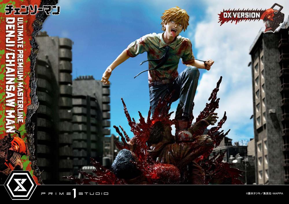 Chainsaw Man Ultimate Premium Masterline Chainsaw Man/Denji (DX Ver.) 1/4 Scale Statue Gallery Image 52