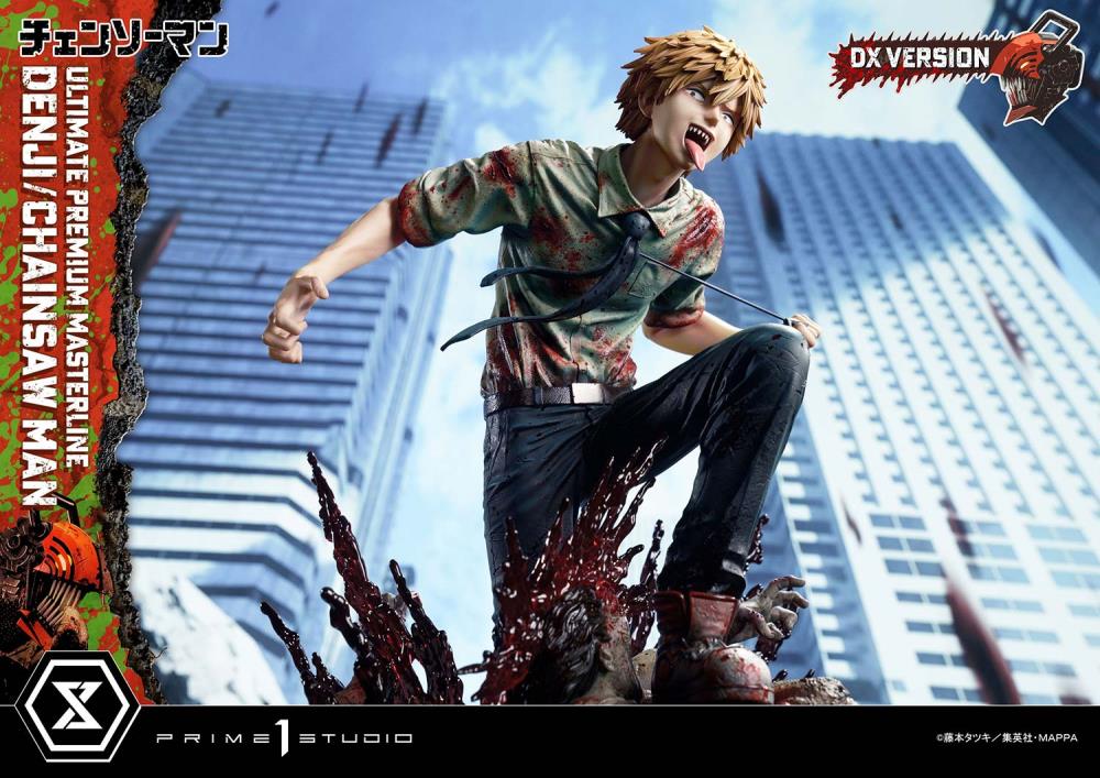 Chainsaw Man Ultimate Premium Masterline Chainsaw Man/Denji (DX Ver.) 1/4 Scale Statue Gallery Image 53