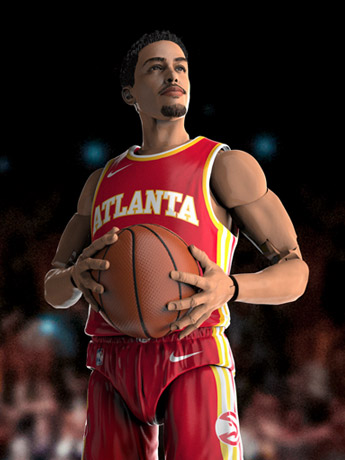 NBA Starting Lineup Series 1 Trae Young (Atlanta Hawks) Gallery Image 2