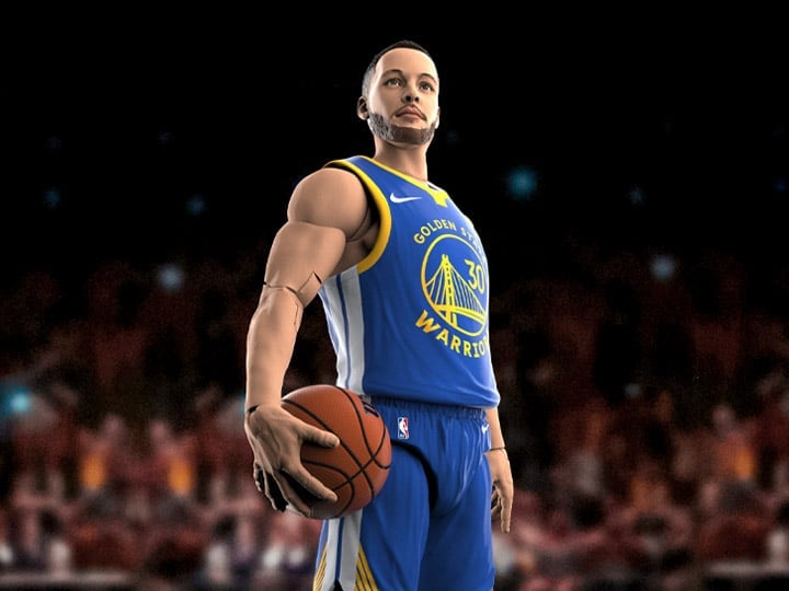 NBA Starting Lineup Series 1 Stephen Curry (Golden State Warriors)