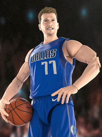 NBA Starting Lineup Series 1 Luka Doncic (Dallas Mavericks) Gallery Image 2