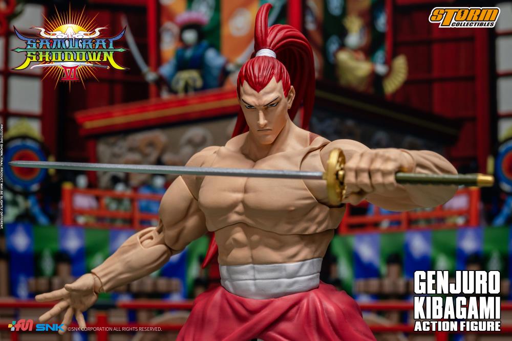 Samurai Shodown Genjuro Kibagami 1/12 Scale BBTS Exclusive Action Figure Gallery Image 13