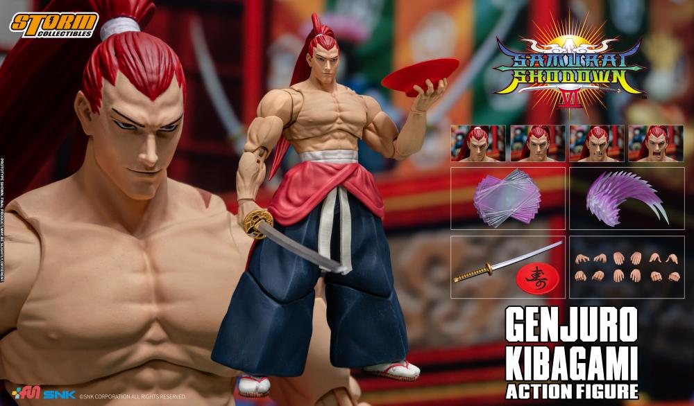 Samurai Shodown Genjuro Kibagami 1/12 Scale BBTS Exclusive Action Figure Gallery Image 20