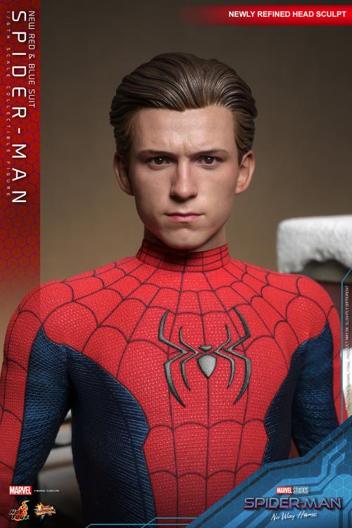 Spider-Man: No Way Home MMS679 Spider-Man (New Red and Blue Suit) 1/6th Scale Collectible Figure Gallery Image 10