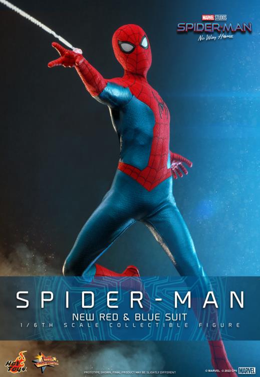 Spider-Man: No Way Home MMS679 Spider-Man (New Red and Blue Suit) 1/6th Scale Collectible Figure Gallery Image 3