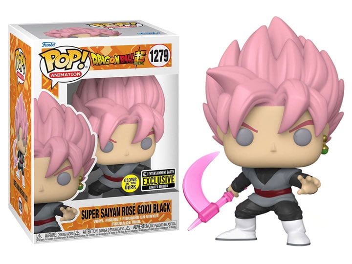 Pop! Animation: Dragon Ball Super - Super Saiyan Rose Goku Black (Glow-in-the-Dark) Exclusive Gallery Image 1