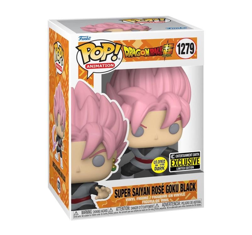Pop! Animation: Dragon Ball Super - Super Saiyan Rose Goku Black (Glow-in-the-Dark) Exclusive Gallery Image 6